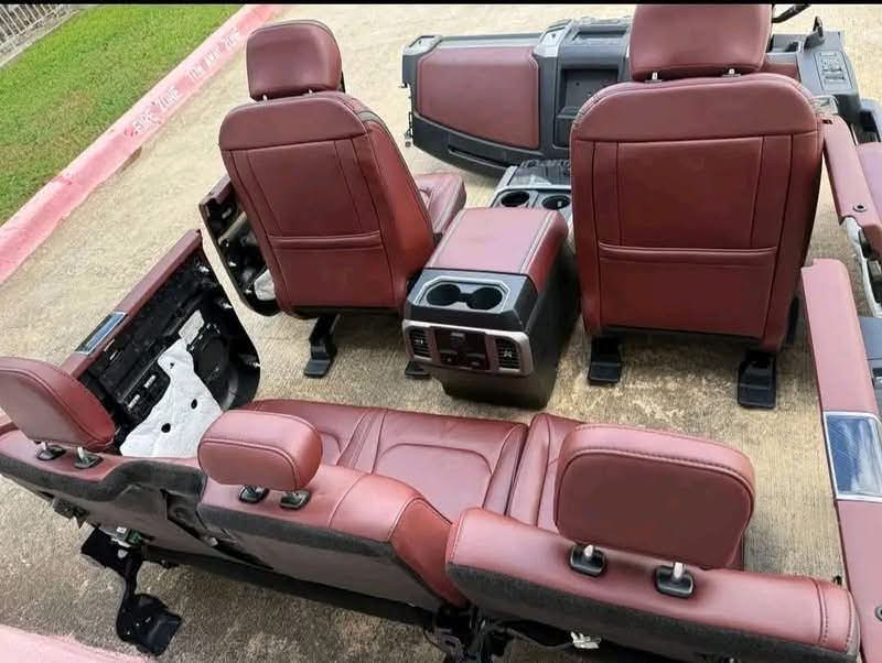 2017-2022 f250 f350 f450 f550 full red platinum interior