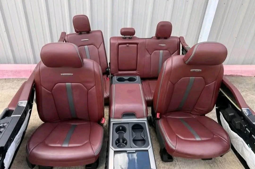 2017-2022 f250 f350 f450 f550 full red platinum interior