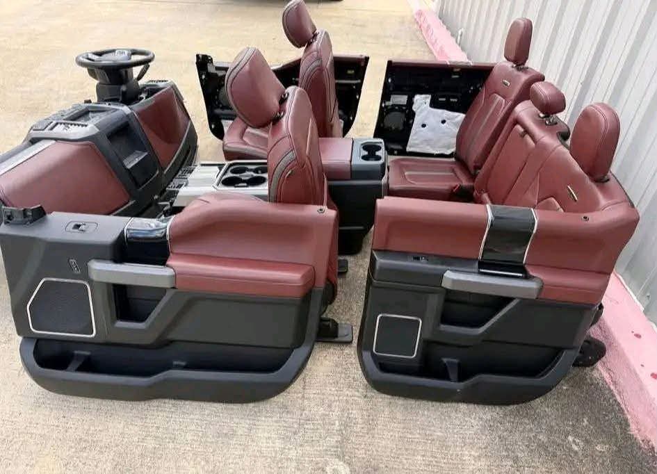 2017-2022 f250 f350 f450 f550 full red platinum interior