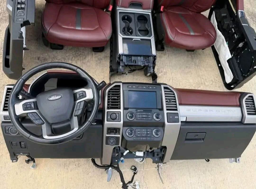 2017-2022 f250 f350 f450 f550 full red platinum interior