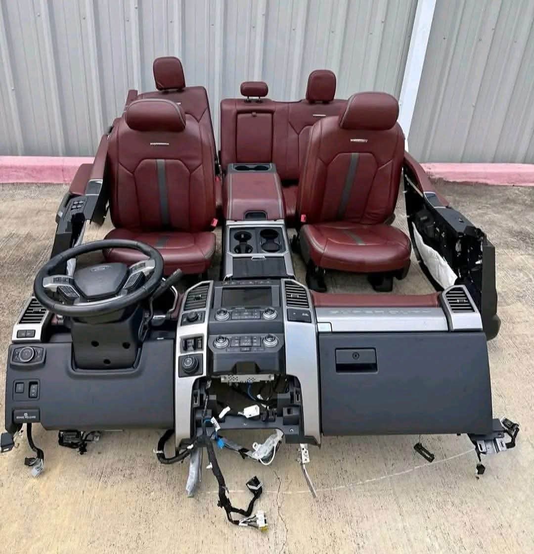 2017-2022 f250 f350 f450 f550 full red platinum interior