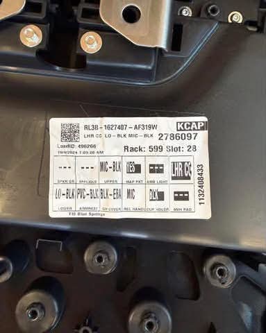2021–2026 Ford F-150 Right Rear Door Panel 