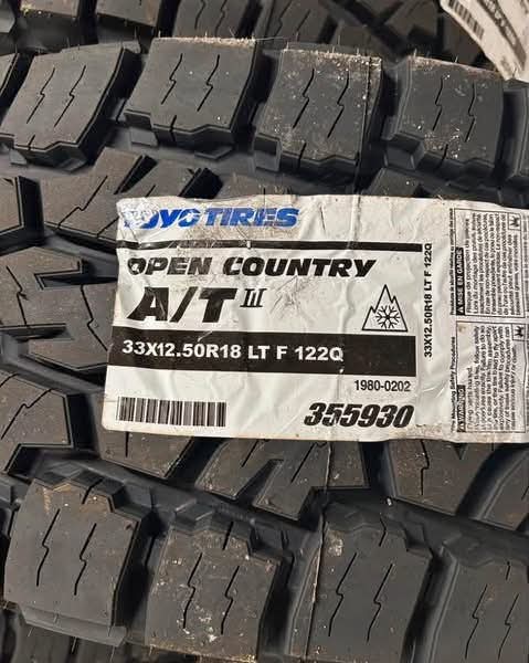BRAND NEW TOYO OPEN COUNTRY TIRES – SET OF 4