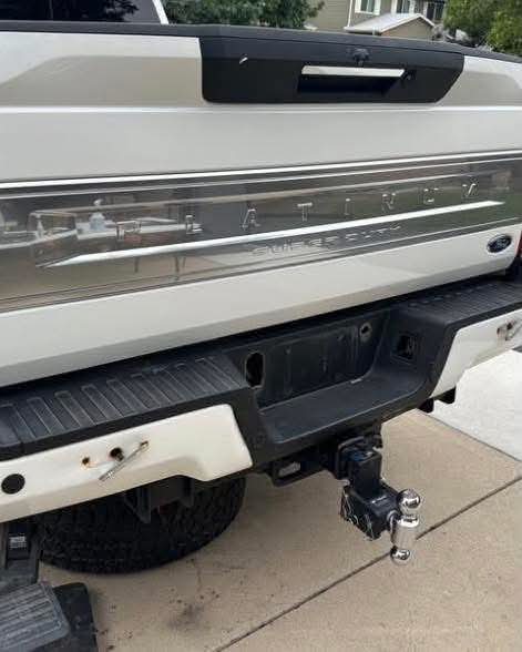 2022 Ford F-250 Pearl White Rear Bumper