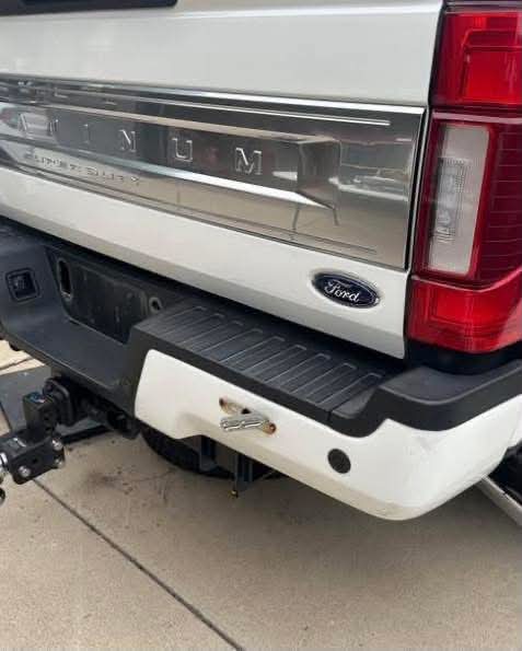2022 Ford F-250 Pearl White Rear Bumper
