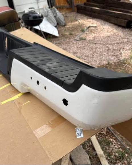 2022 Ford F-250 Pearl White Rear Bumper