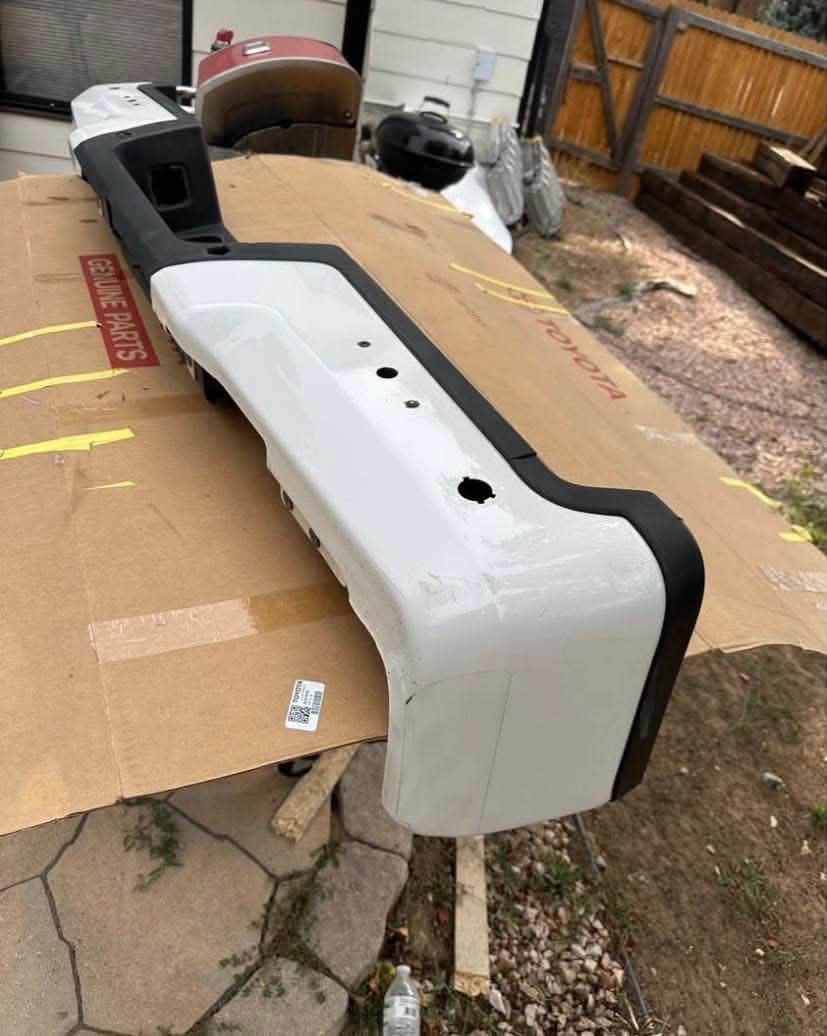 2022 Ford F-250 Pearl White Rear Bumper