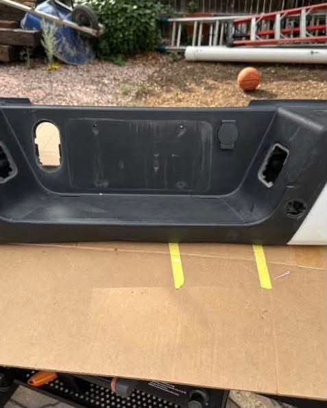 2022 Ford F-250 Pearl White Rear Bumper