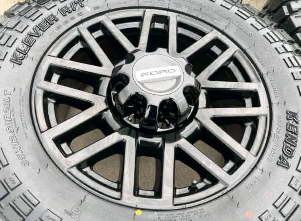 Ford F-250/F-350 OEM Black Wheels & Tires