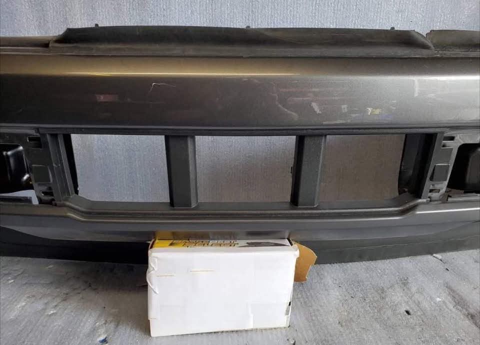2021–2023 Ford F-150 Front Bumper Assembly with Fog Lights — OEM Magnetic Gray