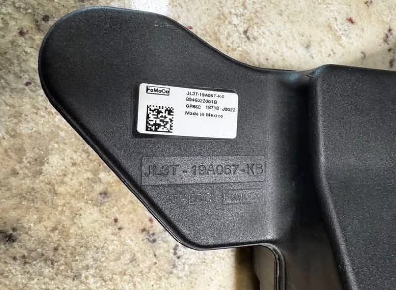 Genuine OEM Ford F-150 rear subwoofer speaker enclosure assembly